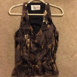 Rory Beca razor back tank with peplum